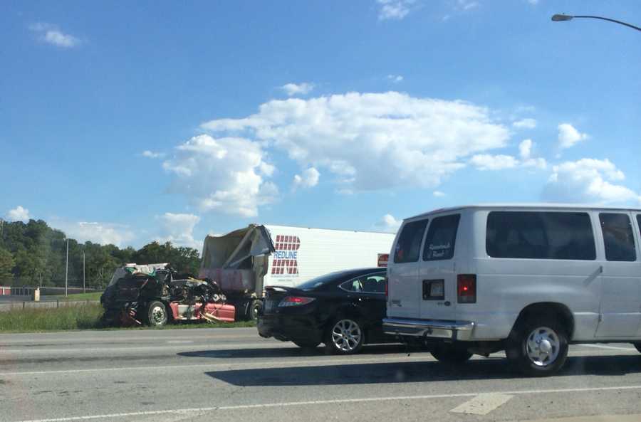 IMAGES Semis, cars involved in major crash at Hwy 71 in Bella Vista