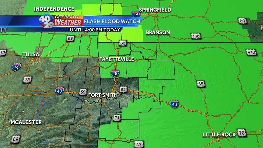 The National Weather Service has issued a Flash Flood Watch for much of ...