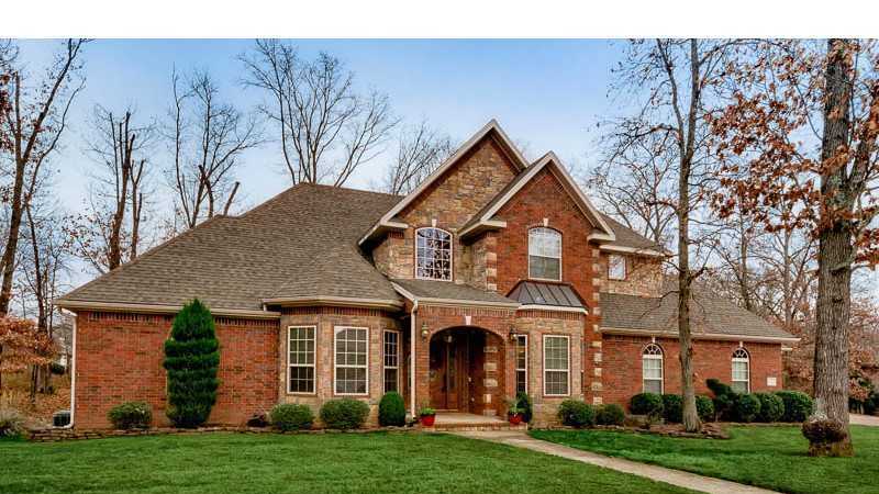 This Terry Maienschein custom home sits inside the Stonehenge subdivision in Bentonville.