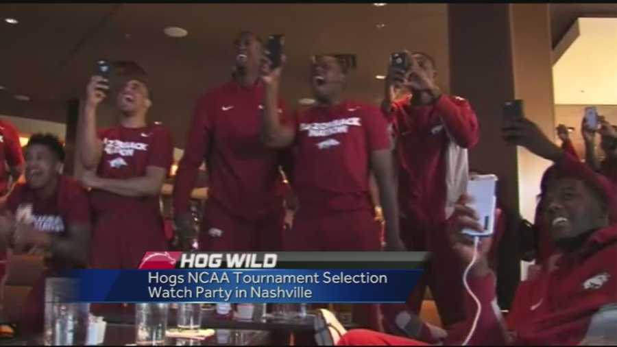 40/29's Mitch Roberts is live in Nashville where the Hogs just found out their seating for the NCAA tournament following their show in the SEC tourney.
