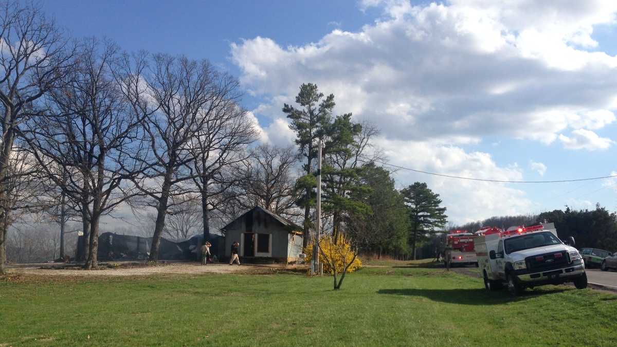 Firefighters respond to shed fire near Devils Den