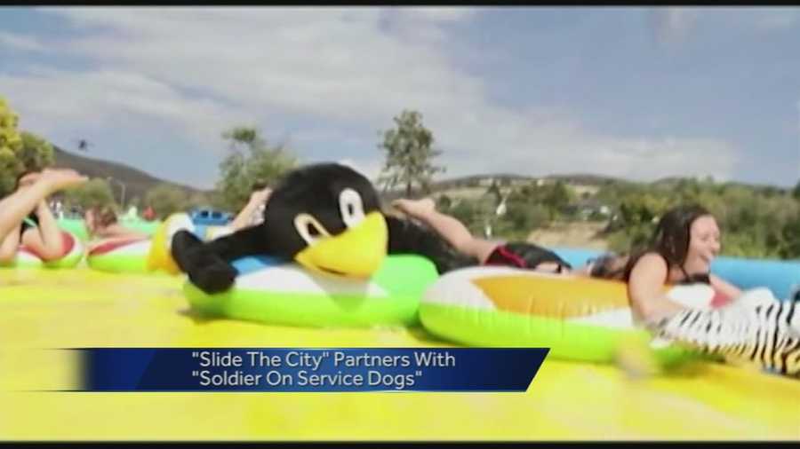 A company denied permission to close a city street for a one-day water slide has re-submitted its request.
