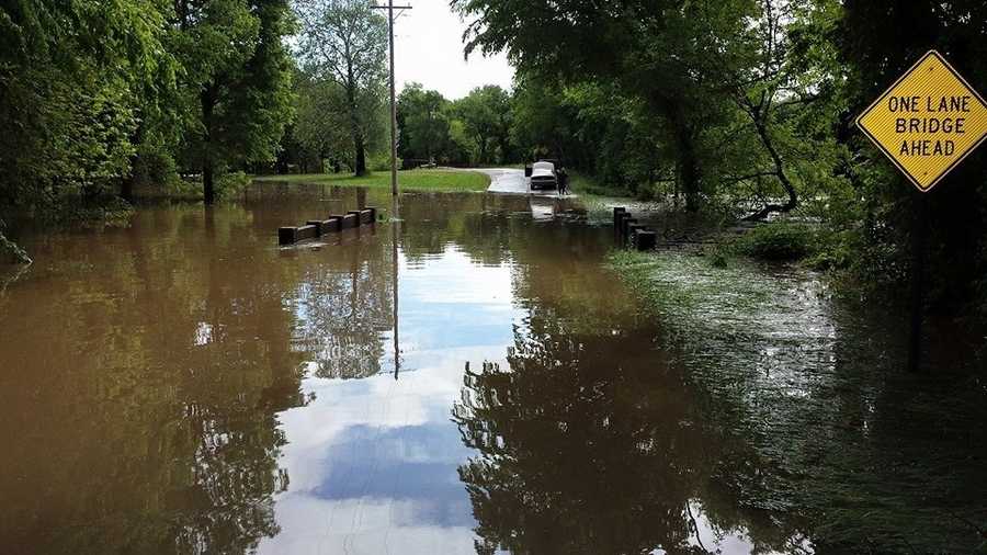 Street closed in Elkins due to flooding