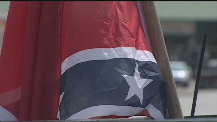The "Confederate Flag debate"-- raging across the country -- is happening here at home, too. 40/29's Emily Maher spoke with one group you might have seen driving around over the weekend. She tells us why they say they'll keep selling and flying the Confederate Flag.