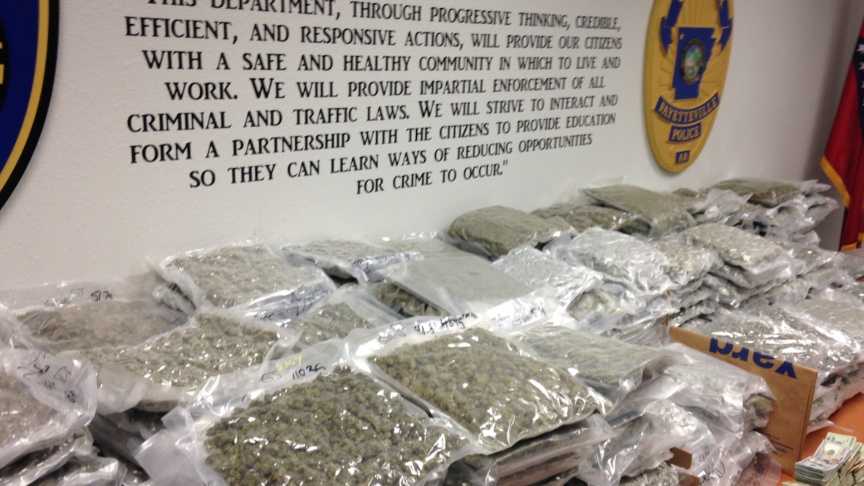 Photos: More than 300 pounds of marijuana seized from home