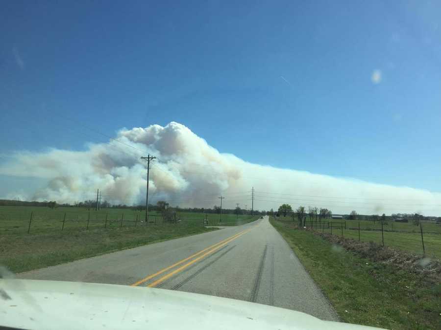 PHOTOS Controlled burn in Northwest Arkansas