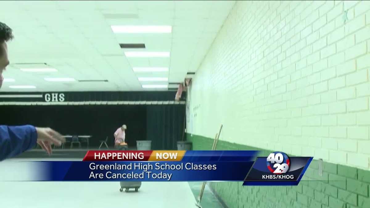 Greenland High School damaged, school canceled Wednesday