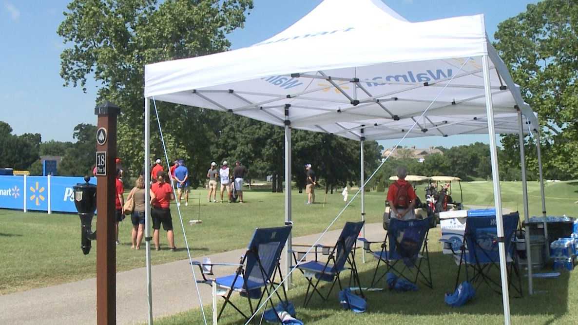 LPGA tournament sets up cooling stations along the course before hot