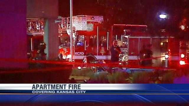 Firefighters evacuated a Kansas City apartment tower after reports of a fire in a 10th-floor unit. KMBC 9's Haley Harrison reports.