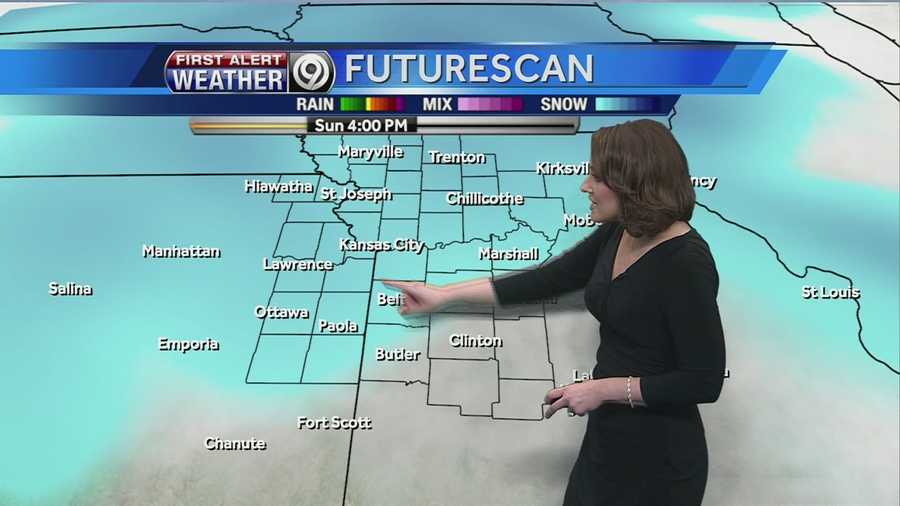KMBC's Lisa Teachman tells us how much snow we could see on Sunday, and how cold it'll get tonight through the weekend.