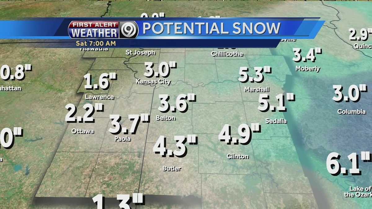 Hour By Hour Snowfall Amounts For Kc Metro