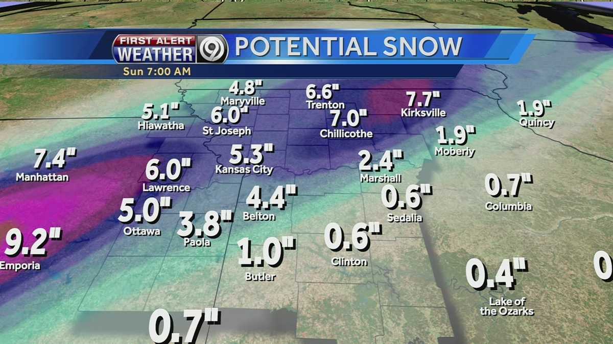 See potential snowfall totals for this weekend