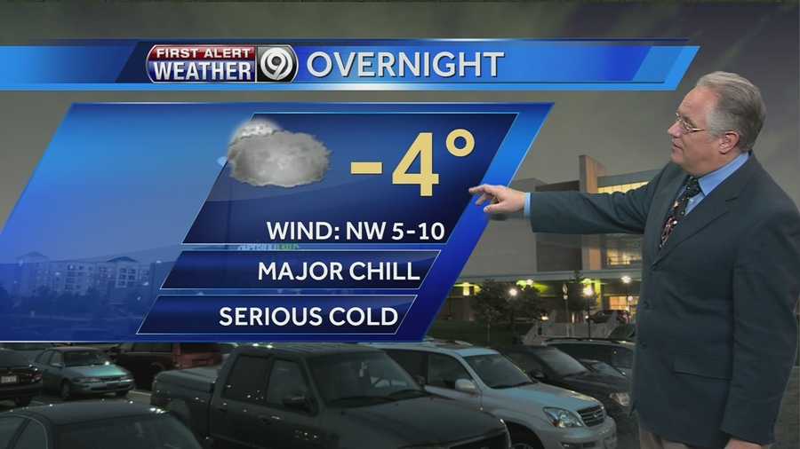 KMBC's Joel Nichols tells us how cold it will get Monday night into Tuesday morning.