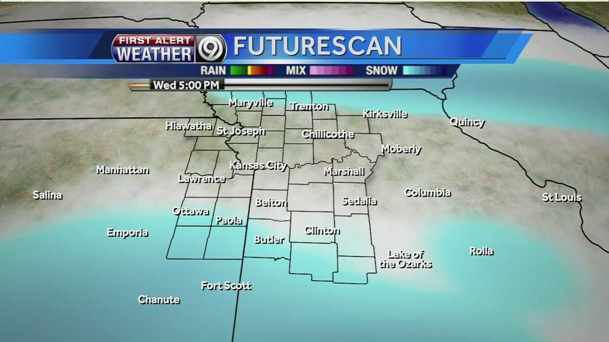 See hourbyhour snow time line for Wed., Thurs.