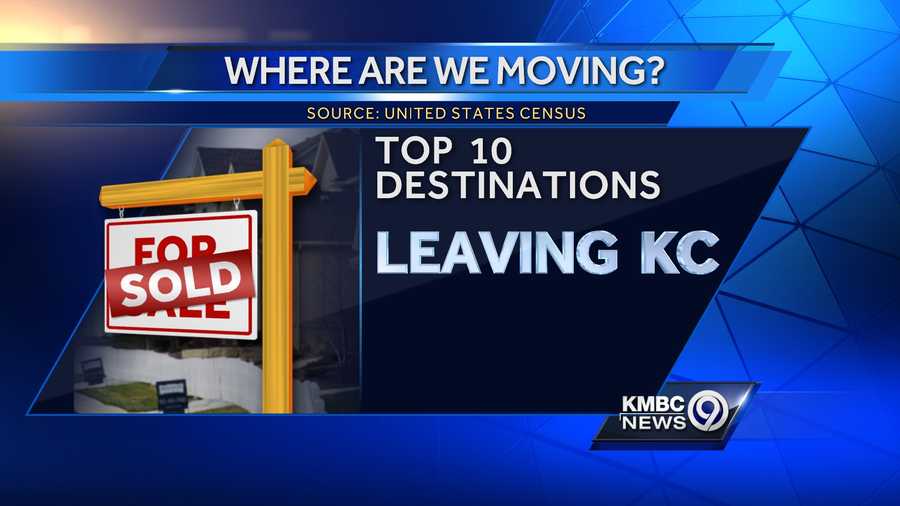 If someone decides to leave the Kansas City area, where are they moving to? Click through our slideshow to see the top 10 most-popular places to move when leaving Kansas City. (Data compiled from the United States Census Flows Mapper tool)