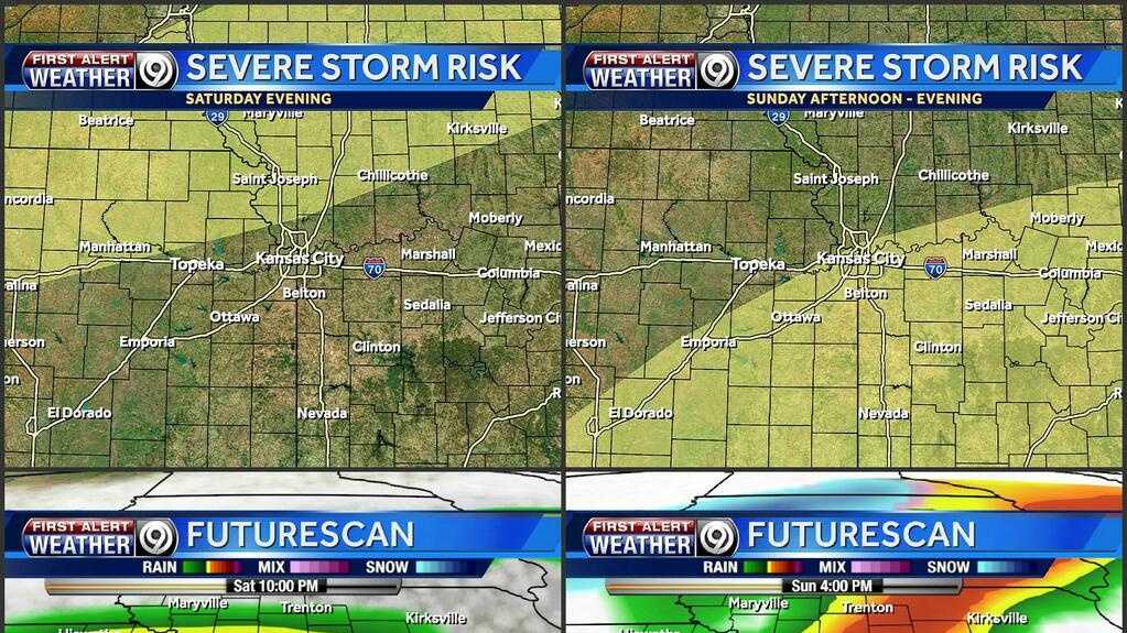 Severe storms with heavy rain possible over the weekend