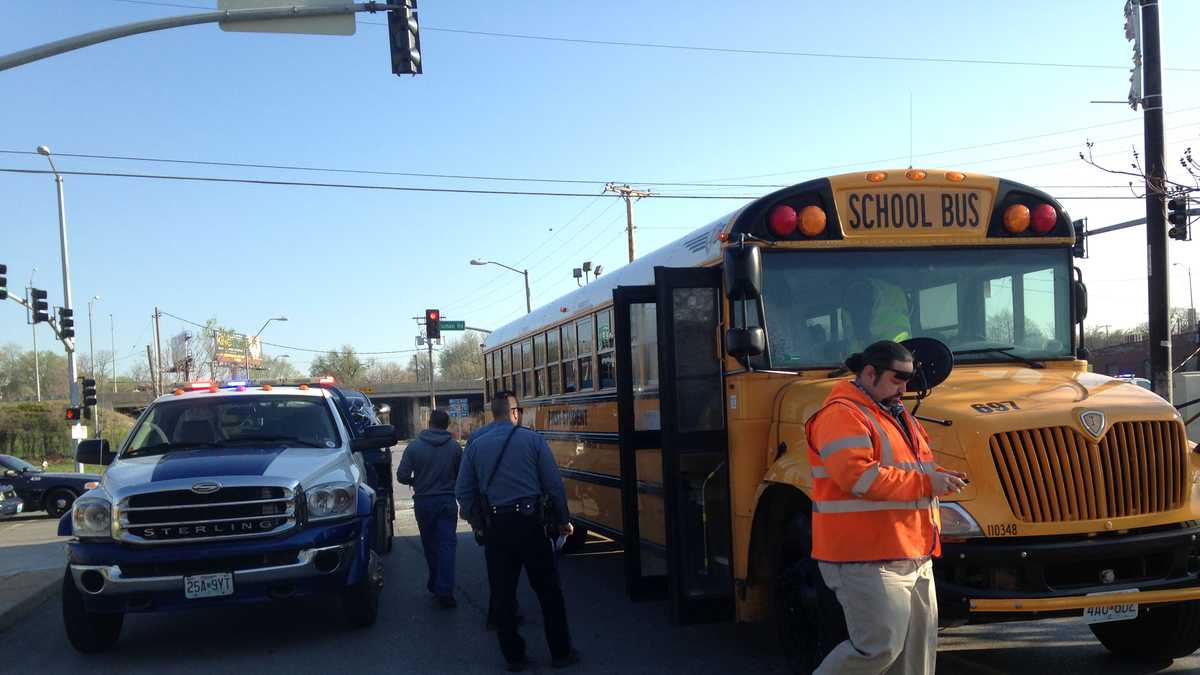 2 ambulances called to crash involving school bus in KC