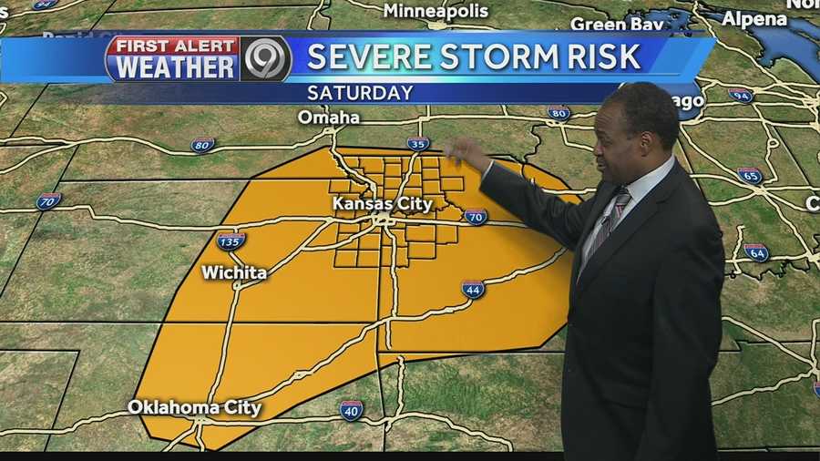 KMBC's Bryan Busby is tracking the threat of possible severe storms this weekend.
