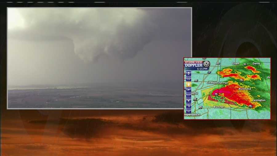 Images from NewsChopper 9 HD of a tornado that touched down near Missouri, City, Mo., on Saturday afternoon.