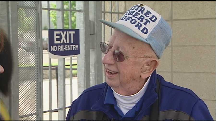 Two Royals ticket takers are working at Kauffman Stadium late in life, including a man who still greets fans at the stadium at the age of 96.