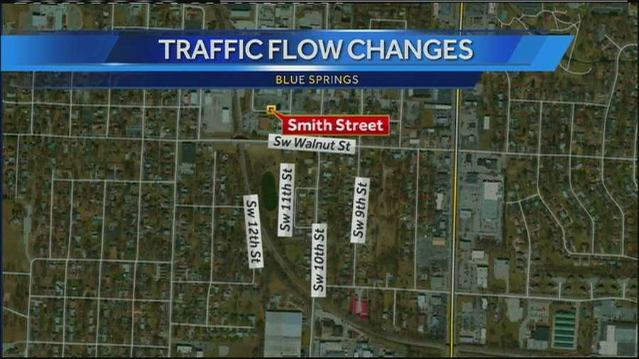 To accommodate a construction project, a stretch of Smith Street in Blue Springs is about to become a one-way street for at least the next nine months and perhaps even longer.