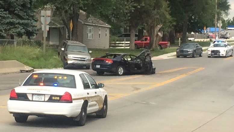 Police chase ends in crash in KCK