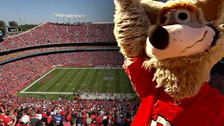 KC Wolf  Kansas city chiefs, Chiefs mascot, Kansas city chiefs