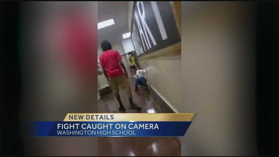 Parents are raising concerns about safety at Washington High School after seeing video of a fight between a teenage girl and boy.
