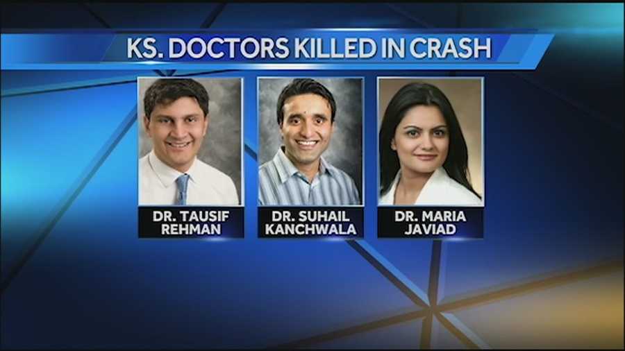 A Kansas medical community is mourning three doctors who were killed in a plane crash late Sunday.