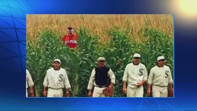 World Series fan creates buzz with Marlins jersey