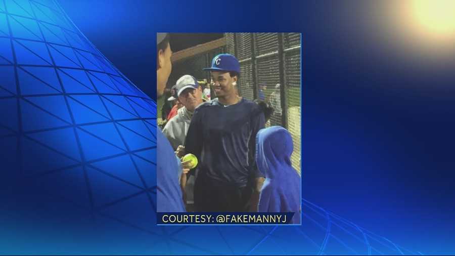 Yordano Ventura took his World Series talents to play softball with local  fans in Missouri