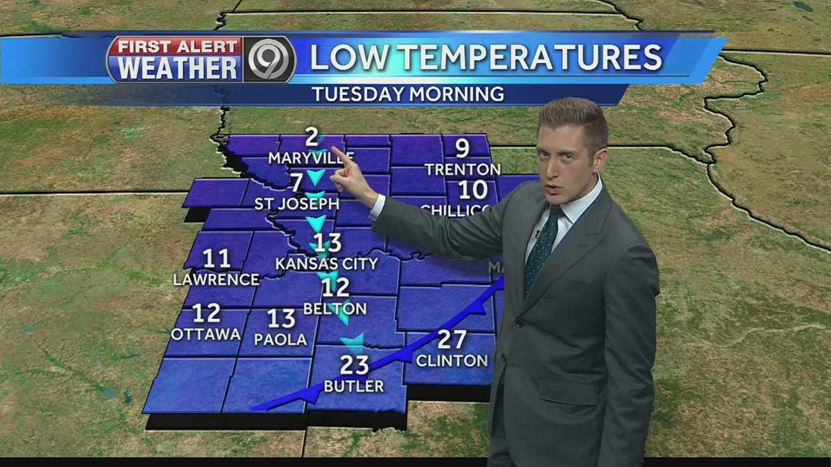 Cold front to bring bitter temperatures to KC Monday