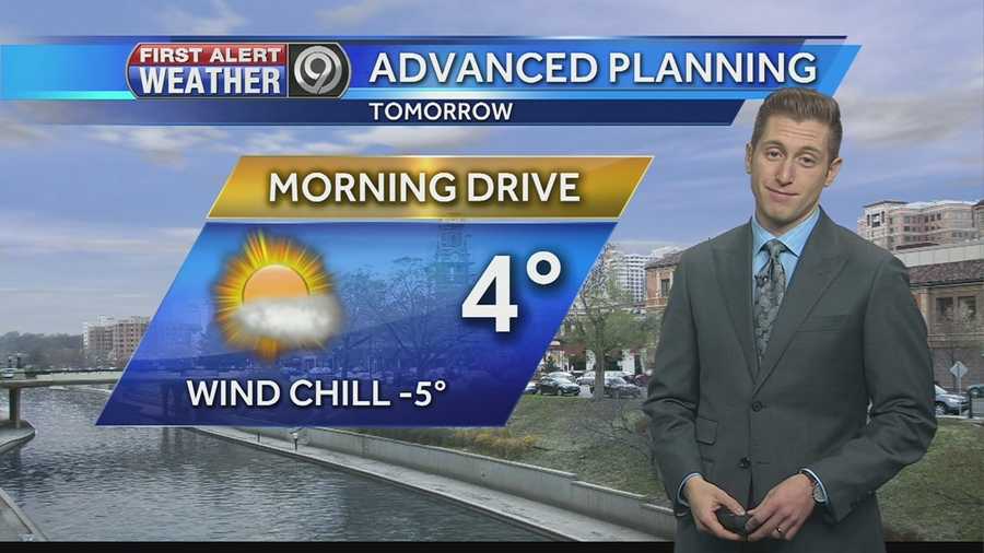 KMBC 9 meteorologist Nick Bender says single-digit temperatures and subzero wind chills will be common across the region on what will be the coldest night of the season so far.