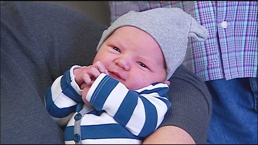 Charlie Kern didn't want to miss more than a minute of 2015, arriving one minute after midnight and becoming the first Kansas City-area baby born in the new year.