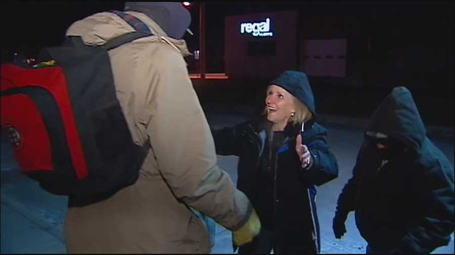 Volunteers from Uplift made their regular rounds through the cold streets of Kansas City late Wednesday, delivering food, warm clothes and messages of support.