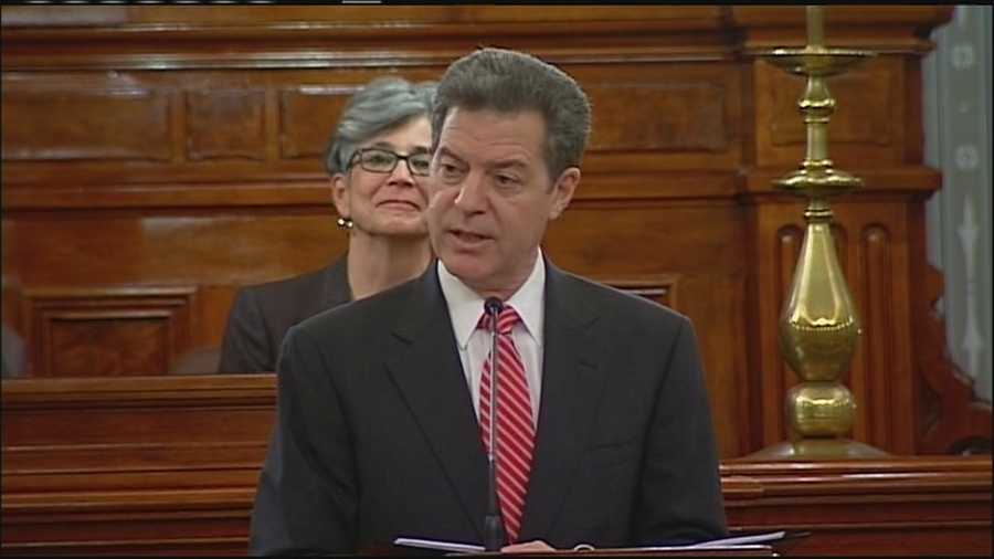 Sam Brownback, during the 2015 State of the State speech in Topeka.