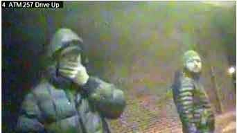 Images: Police seek men suspected of placing skimming device on ATM
