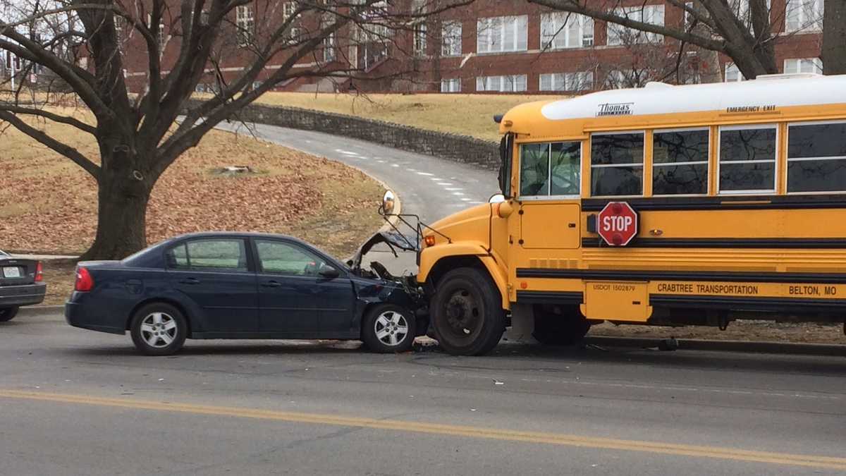 Woman suffers serious injuries in crash with parked school bus