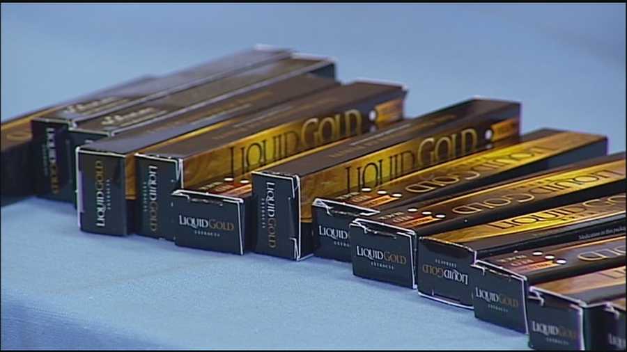 Missouri Highway Patrol troopers showed off some of the 400 pounds of marijuana-infused chocolate bars they seized during an I-70 traffic stop this week.