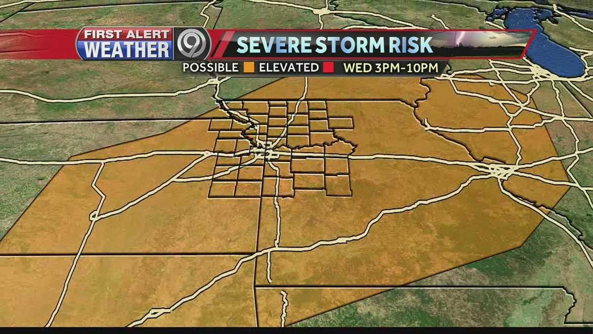 KC area under 'enhanced' risk for severe weather Wednesday
