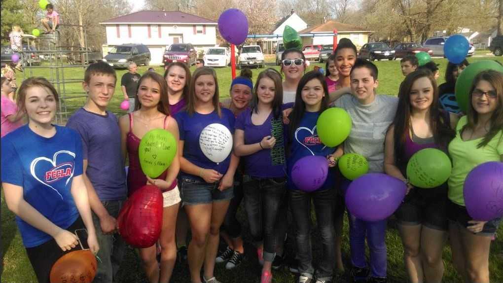 Friends and family release balloons in memory of teen killed in accident