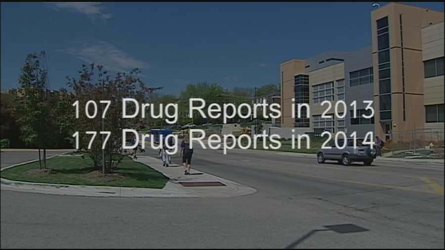 Police explain why they feel drug crimes are up on campus.