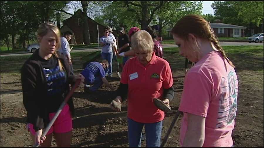 Students across the Kansas City metropolitan area spent Tuesday pitching in to make their communities better places.
