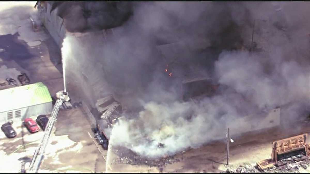 Images: Fire tears through Liberty auto salvage yard