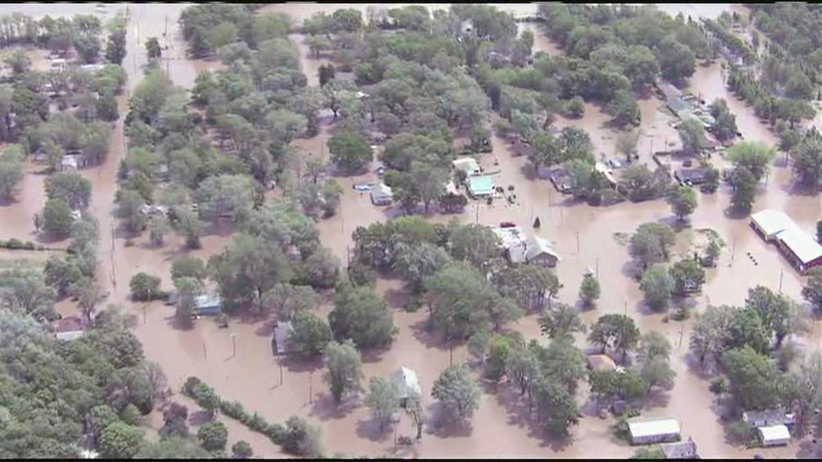 Mosby flooding from the air