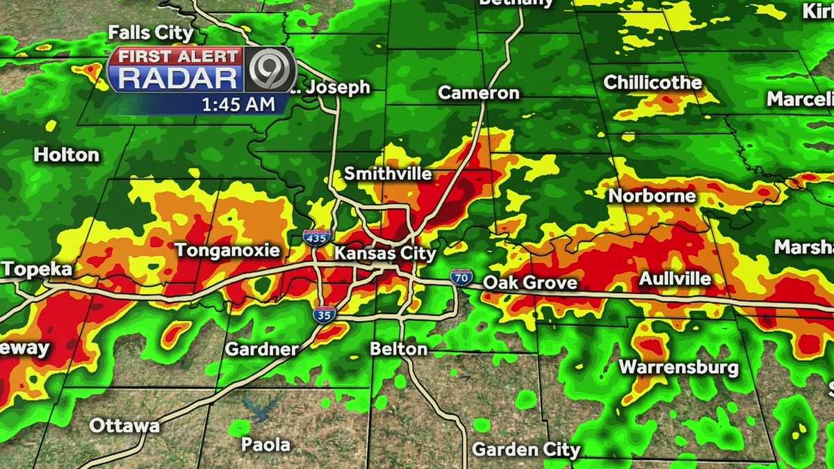 Radar See Friday's storm as it moved through KC