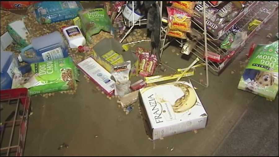 The owner of an Independence store said she returned to the business Tuesday to discover flooding had left the place a muddy mess.