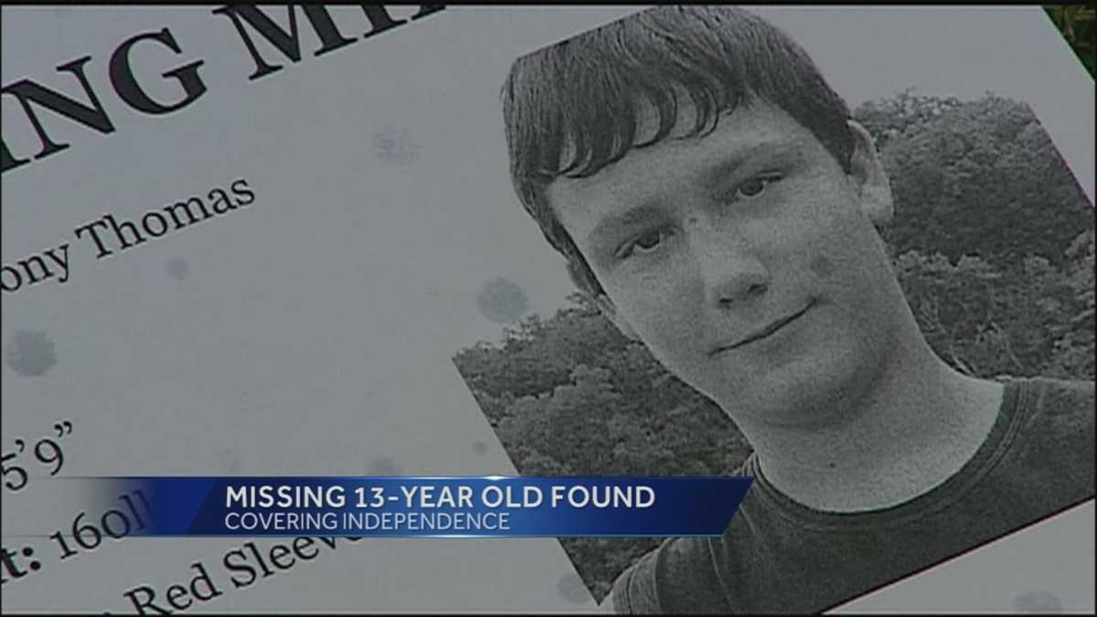 Missing Independence boy, 13, found safe in Daviess County
