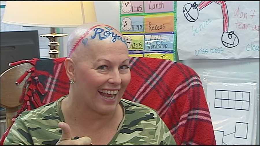 Kansas City Royals fans are finding all kinds of ways to show their support for the team, but one woman’s inspirational message is getting some extra attention.
