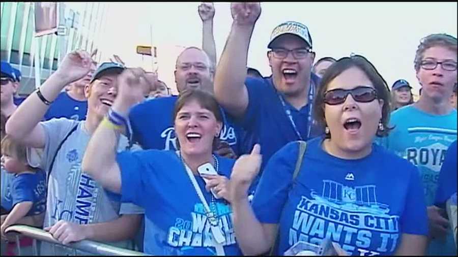 The homecoming welcome for the Royals at Kauffman Stadium served as a nice opening act for the much bigger celebration expected at Tuesday's World Series parade.
